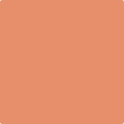 075: Flamingo Orange  by Benjamin Moore