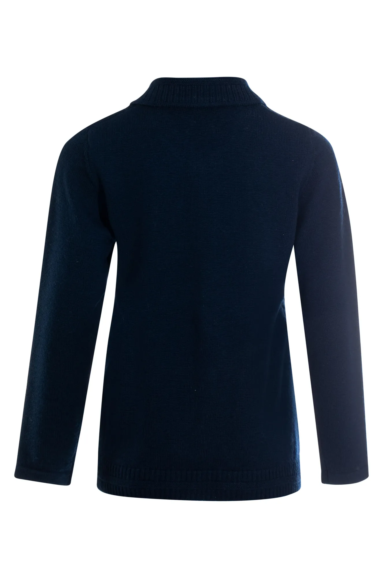 100% Wool cable knit Cardigan | NAVY | 9013ZZ