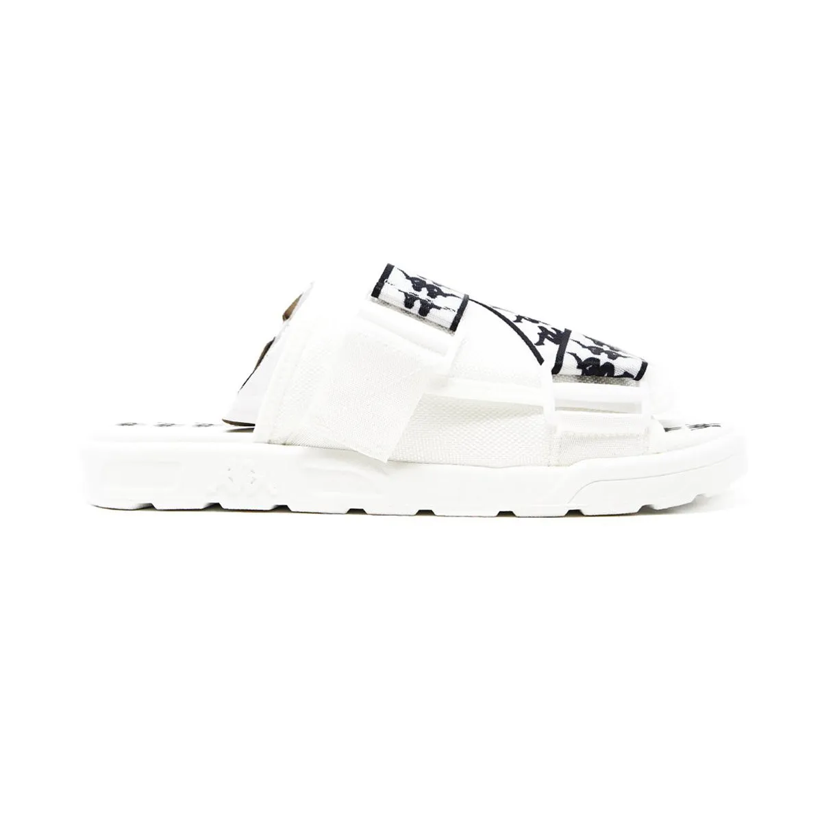 222 Banda Mitel 1 Sandals - White Black