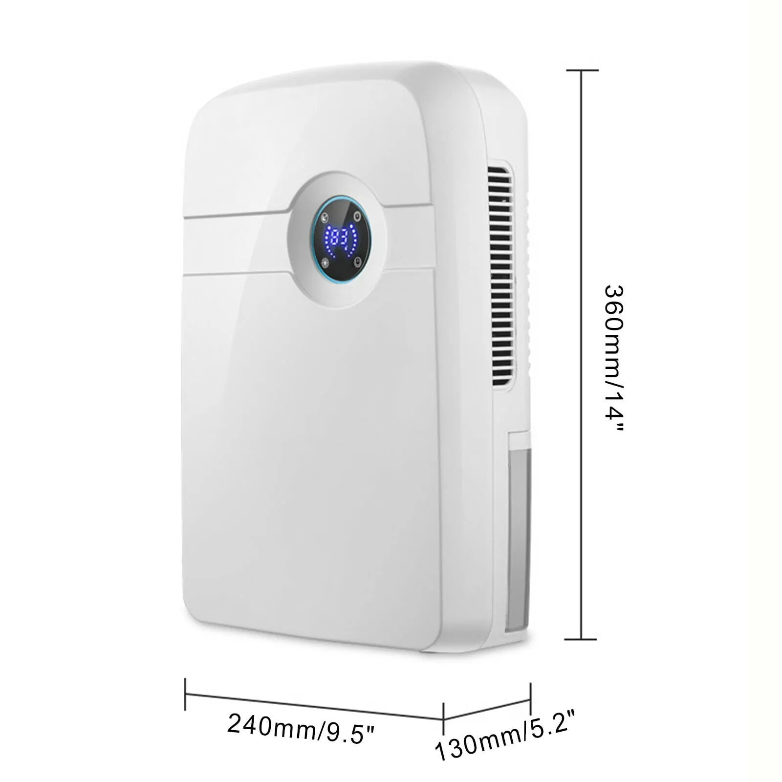 2.5L Bedroom Dehumidifier Mini Home Air Dryer Damp Moisture Free&Remote Control