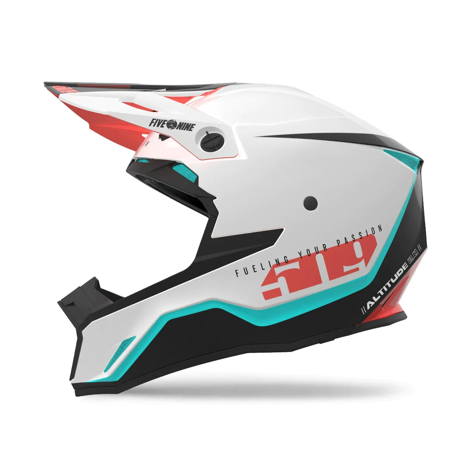 509  Altitude 2.0 Offroad Pro Helmet Fidlock MIPS Bag FMVSS 218 Sci-Fi White FMVSS 218