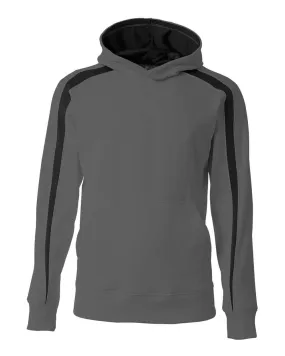 A4 NB4004 Spartan Fleece Hoodie - Graphite Black