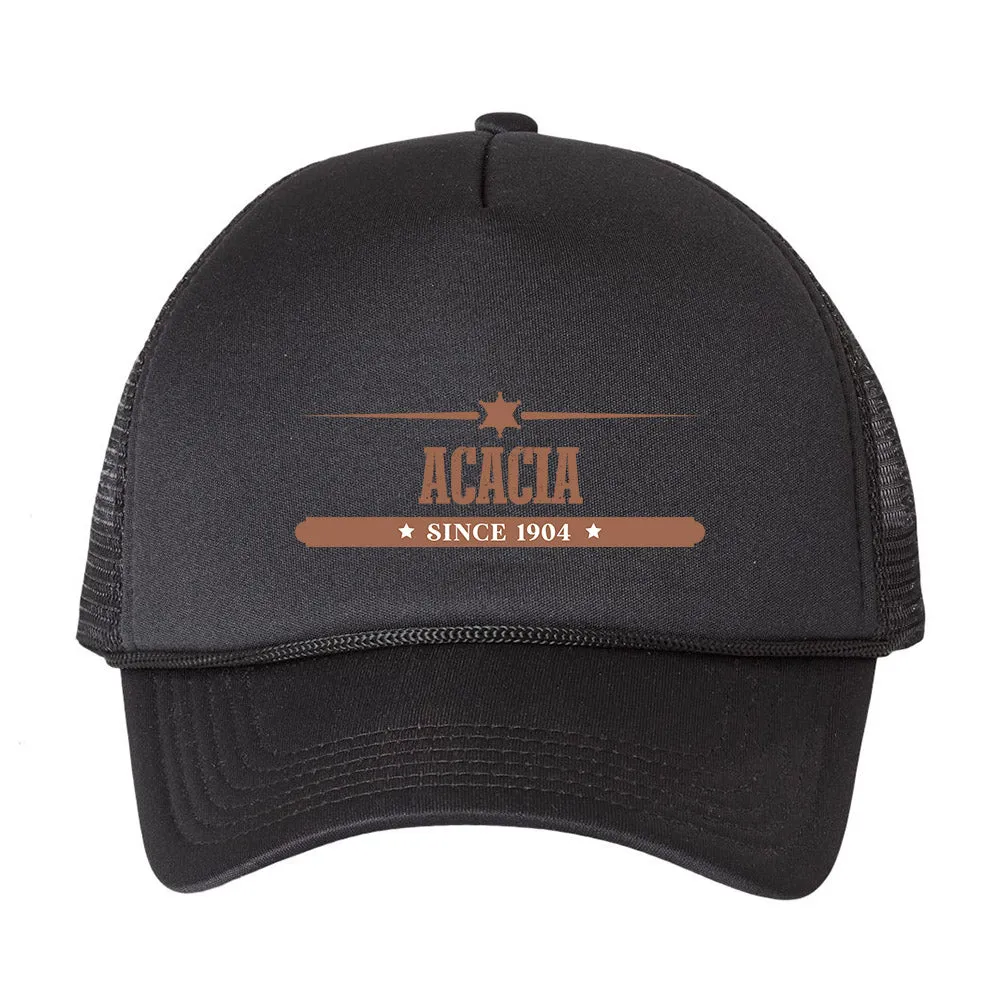 Acacia Outlaw Wrangler Trucker Hat Polyester Cap