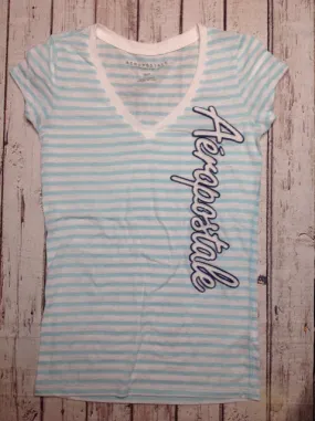 Aeropostale LIGHT BLUE & WHITE Top