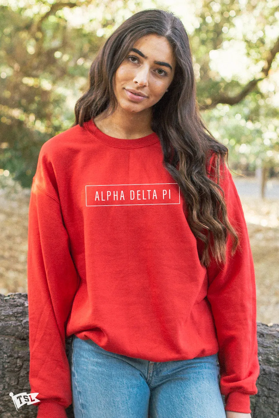 Alpha Delta Pi Blocked Crewneck