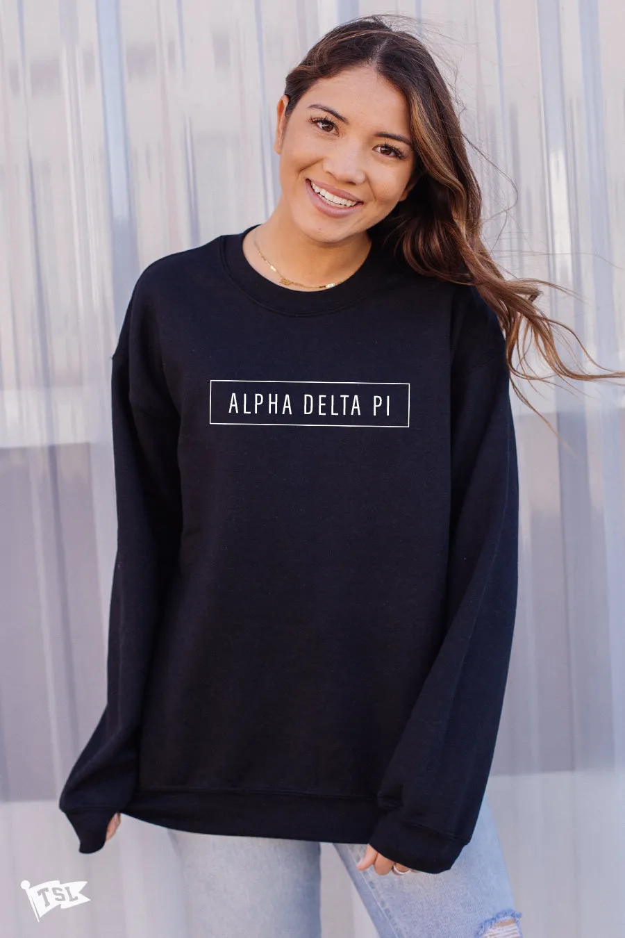 Alpha Delta Pi Blocked Crewneck