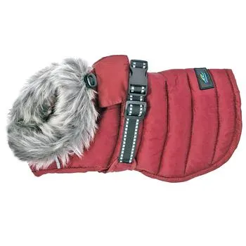 Alpine Extreme Weather Puffer Coat - Burgundy