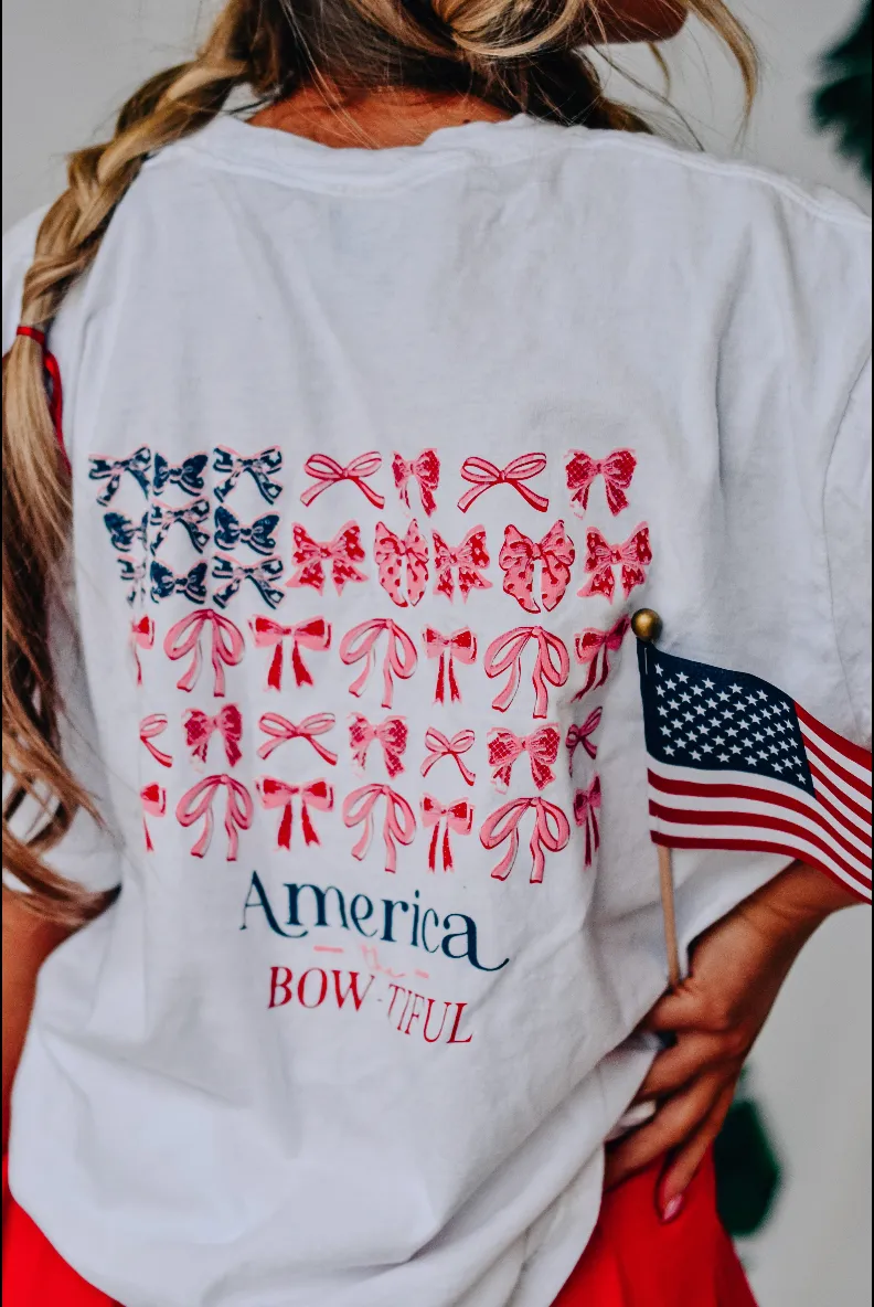 AMERICA THE BOWTIFUL NATION THAT I LOVE GRAPHIC TEE