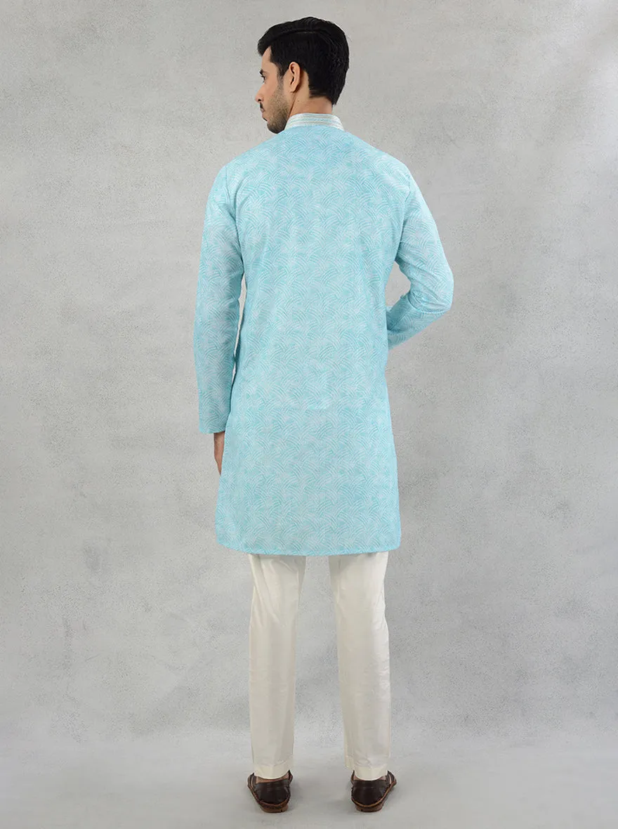 Aqua Green Kurta Pajama | Azania