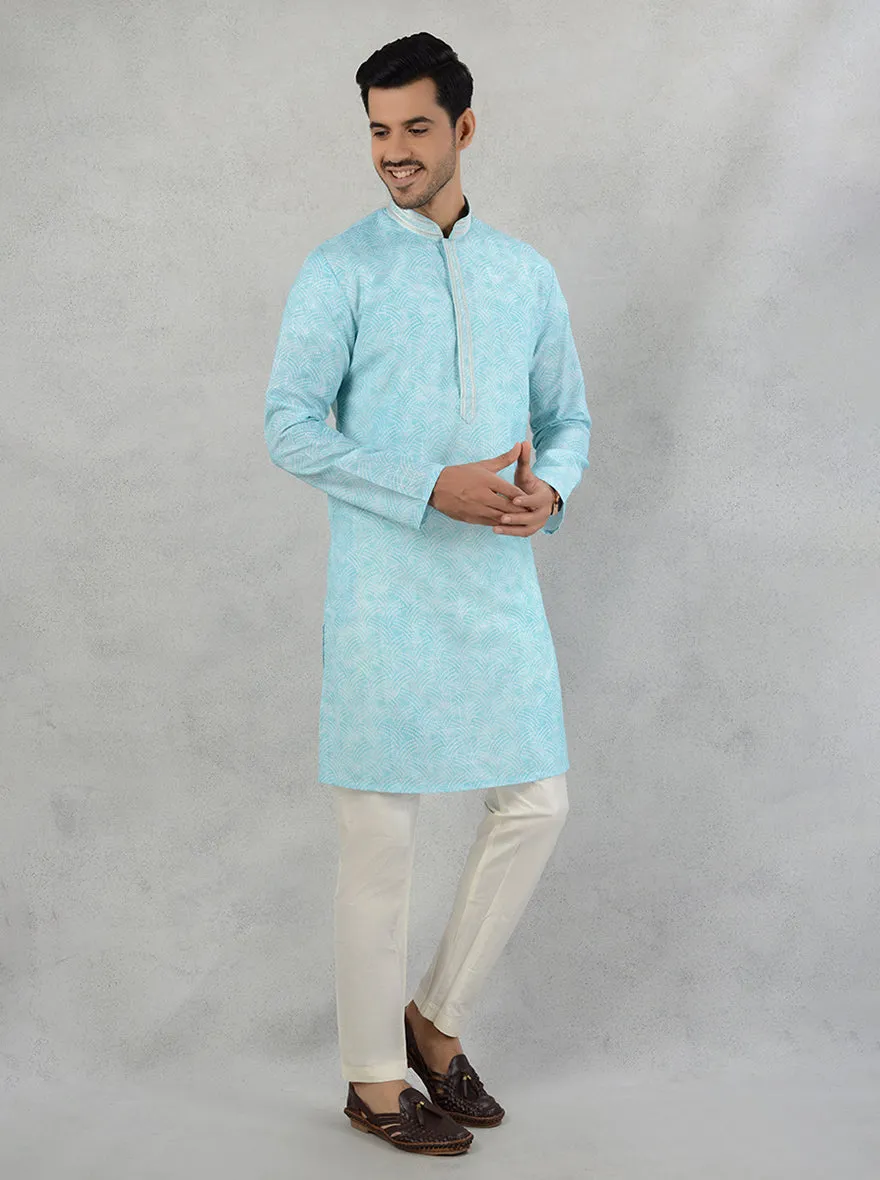 Aqua Green Kurta Pajama | Azania