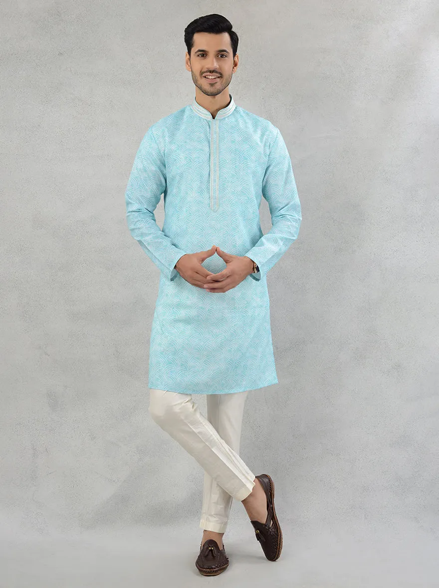 Aqua Green Kurta Pajama | Azania