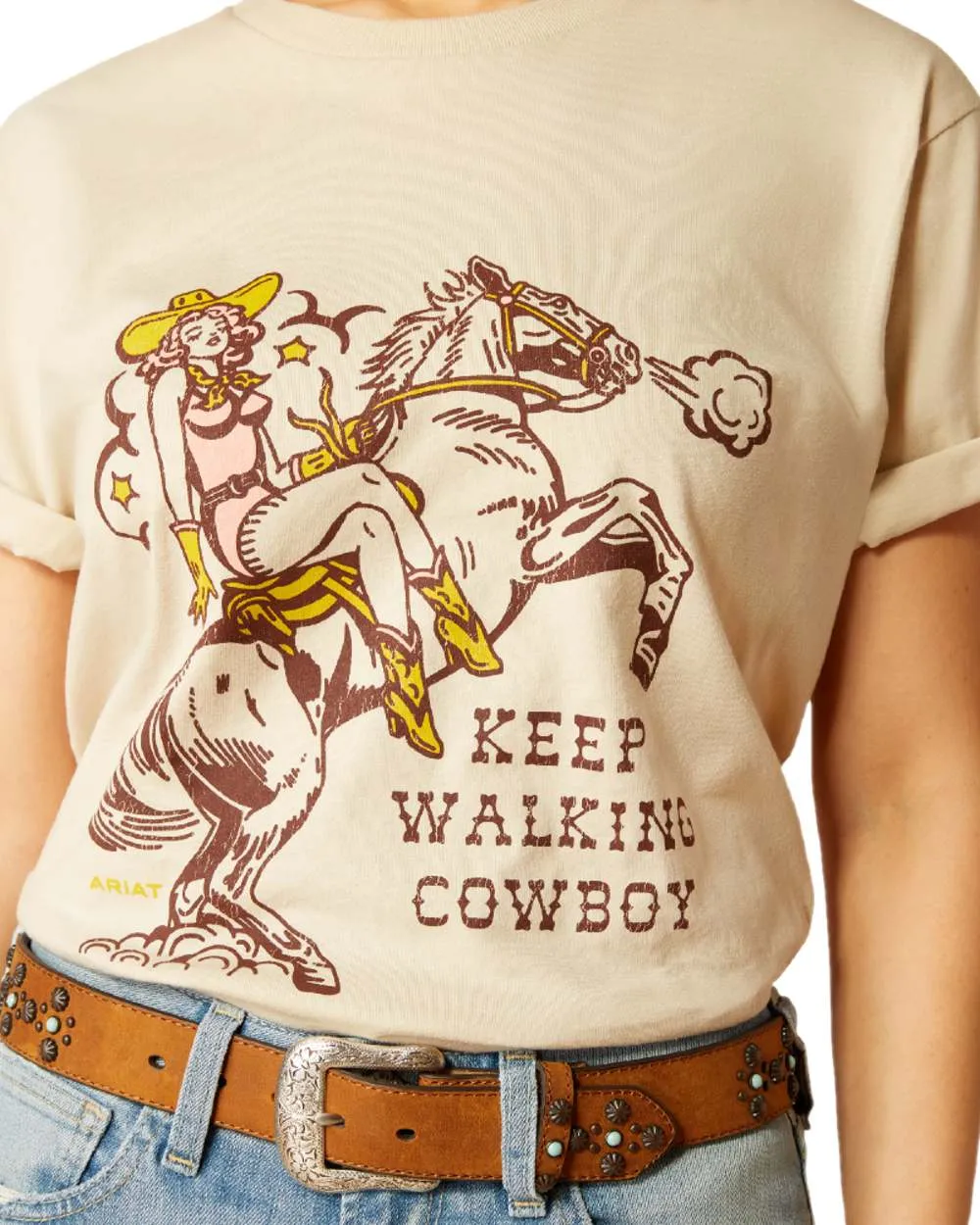 Ariat Womens Keep Walkin Cowboy T-Shirt