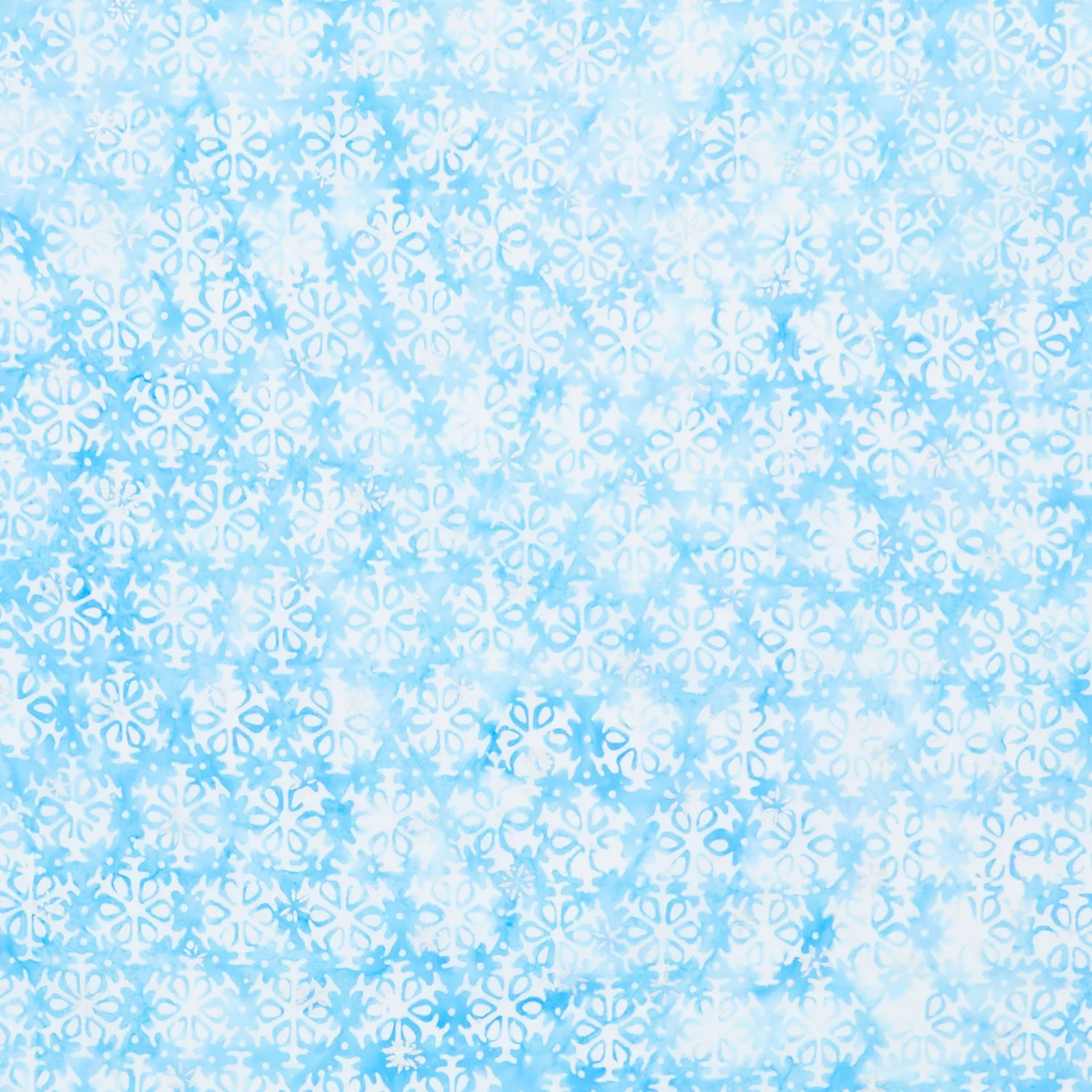 Artisan Batiks - Snowscape Snowflakes Cloud Metallic Yardage