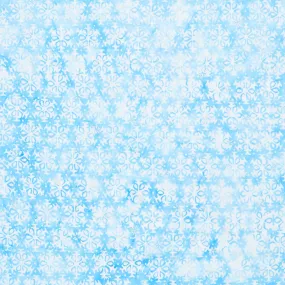 Artisan Batiks - Snowscape Snowflakes Cloud Metallic Yardage