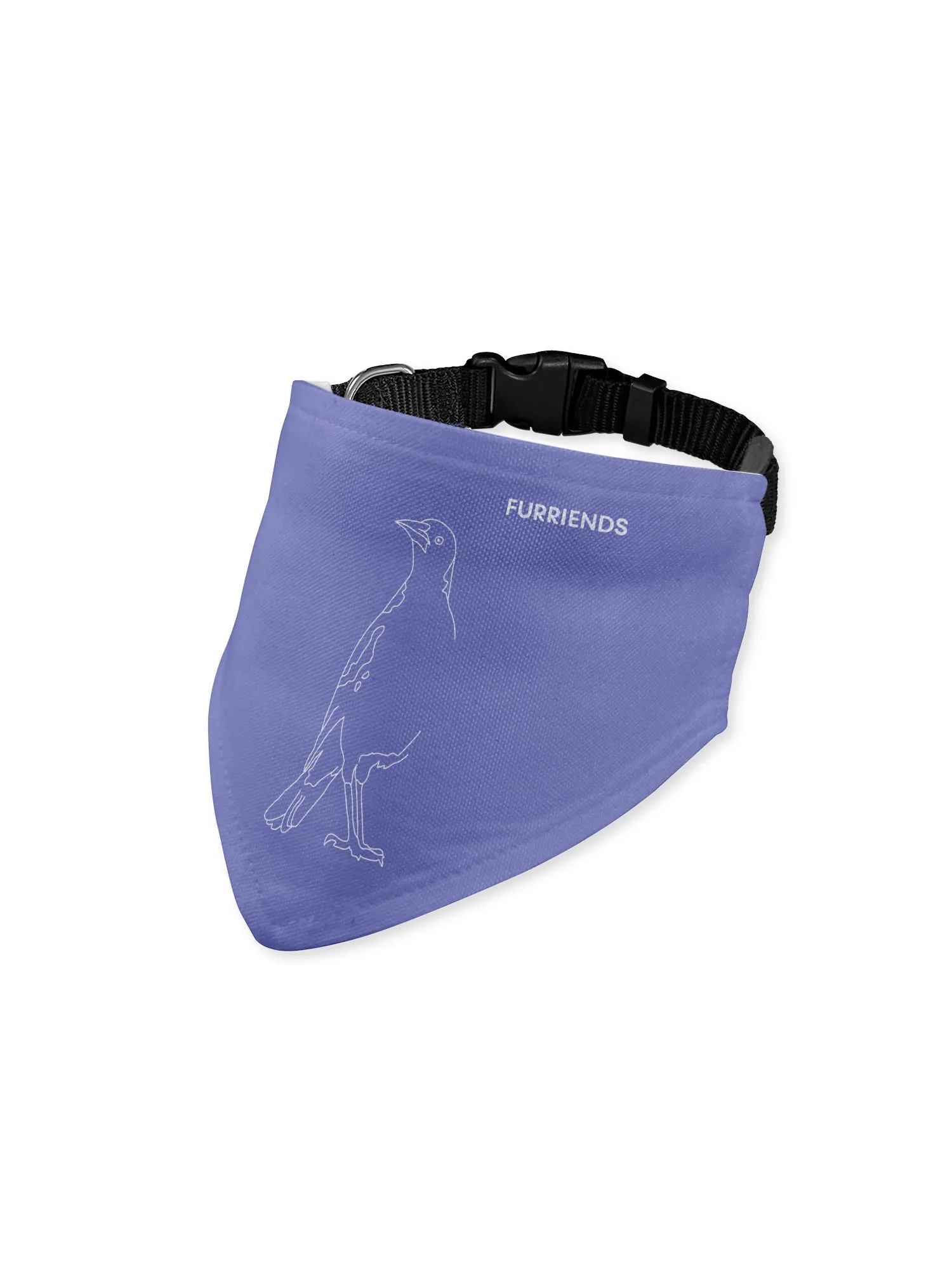 Australian Magpie Reversible Dog Bandana With Collar