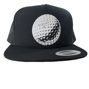 badknees Golfing Cap - Black and White