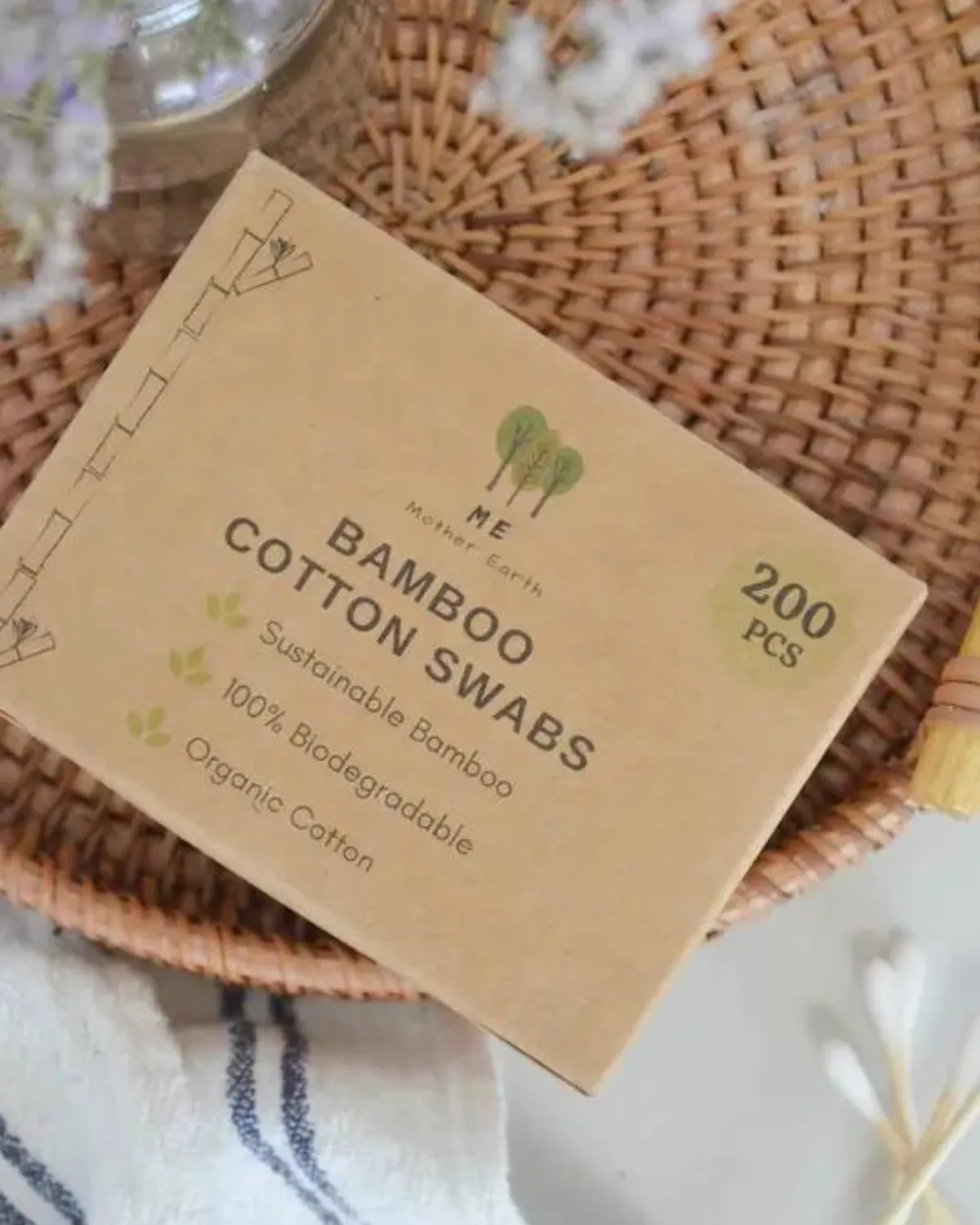 Bamboo Cotton Swabs