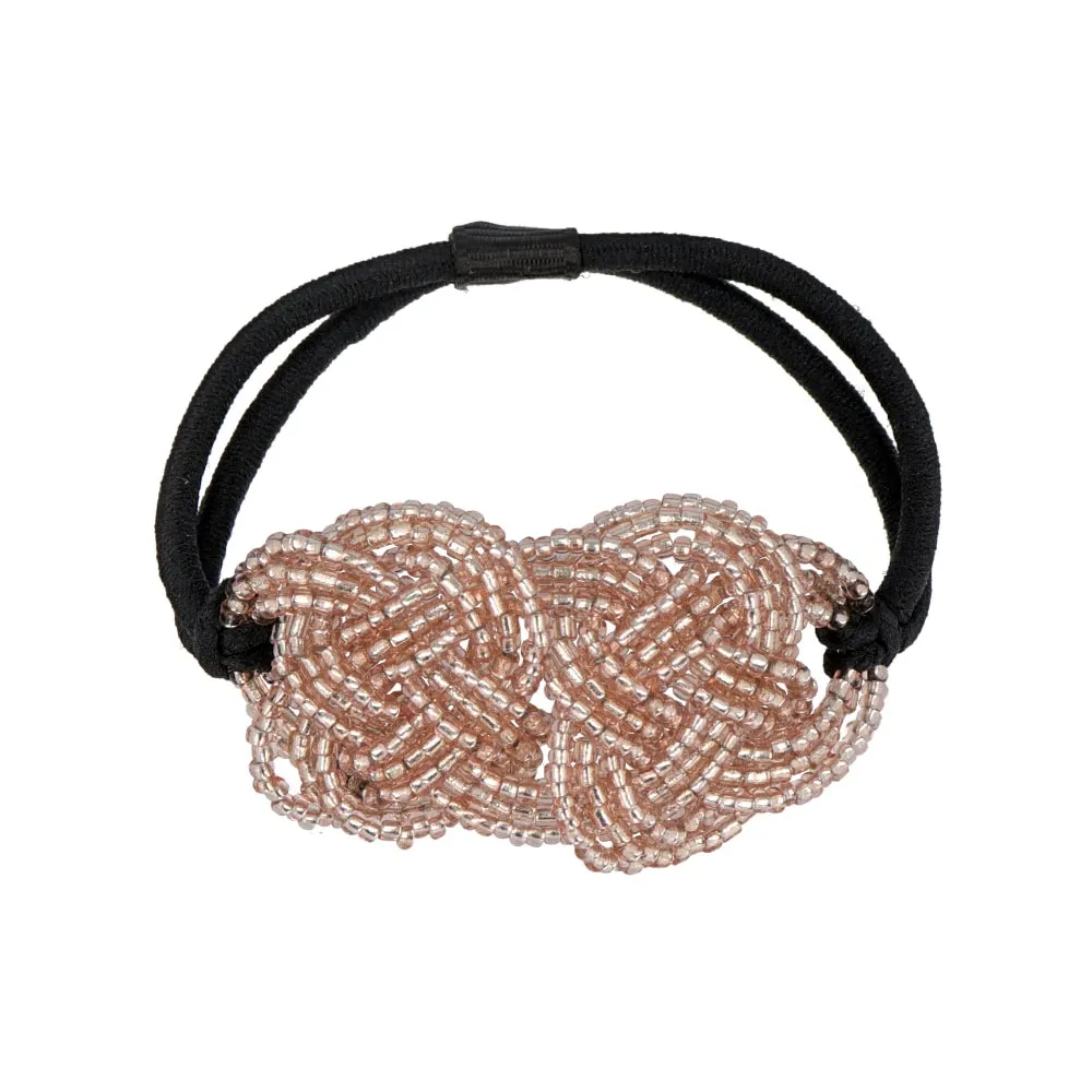 Beaded Mizuhiki knot Hair Tie