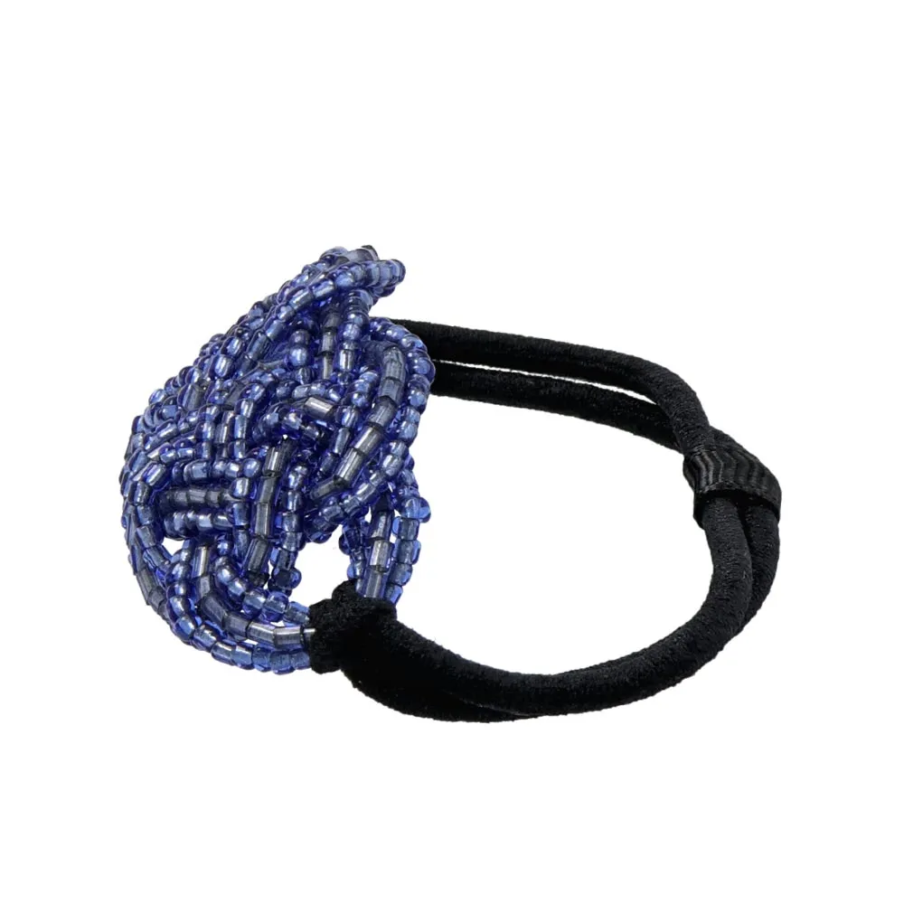 Beaded Mizuhiki knot Hair Tie