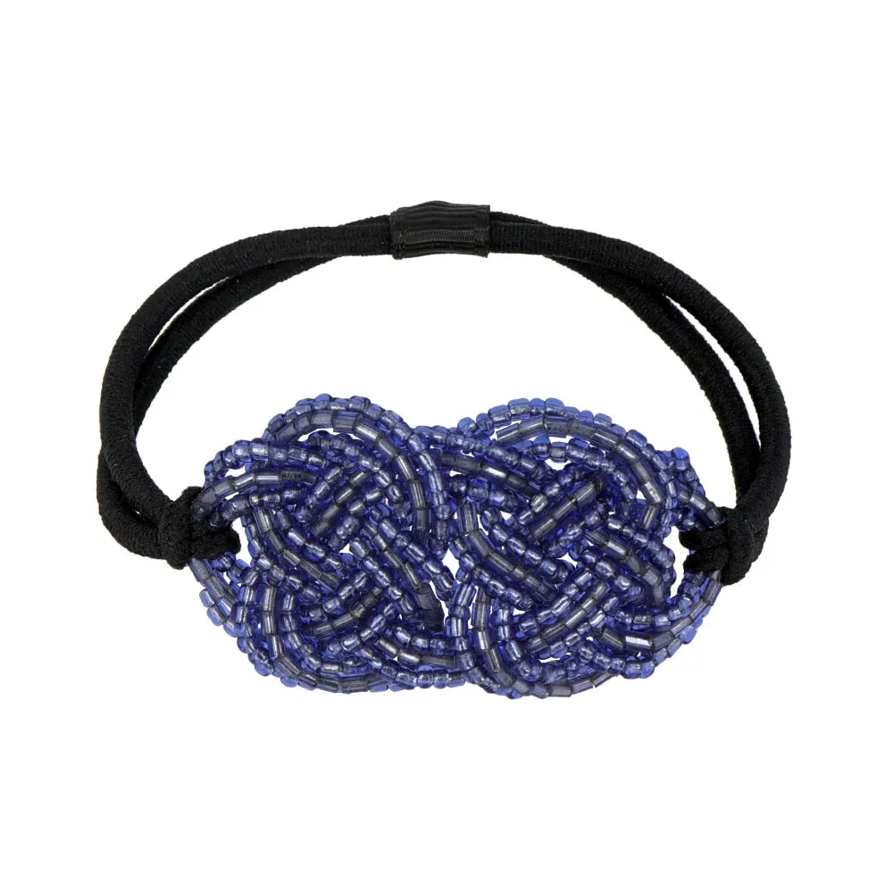 Beaded Mizuhiki knot Hair Tie