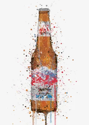 Beer Bottle Wall Art Print ‘Summit’