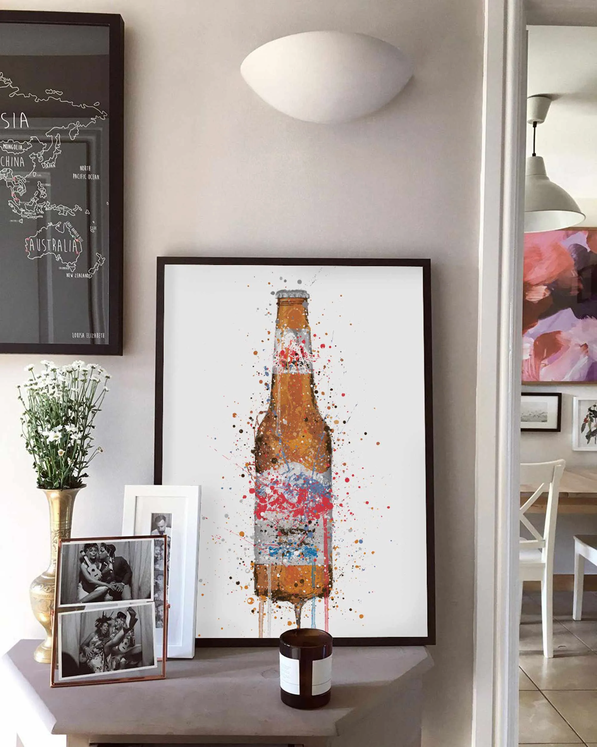 Beer Bottle Wall Art Print ‘Summit’