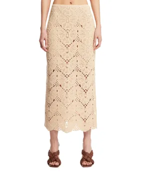 Beige Cantala Maxi Skirt