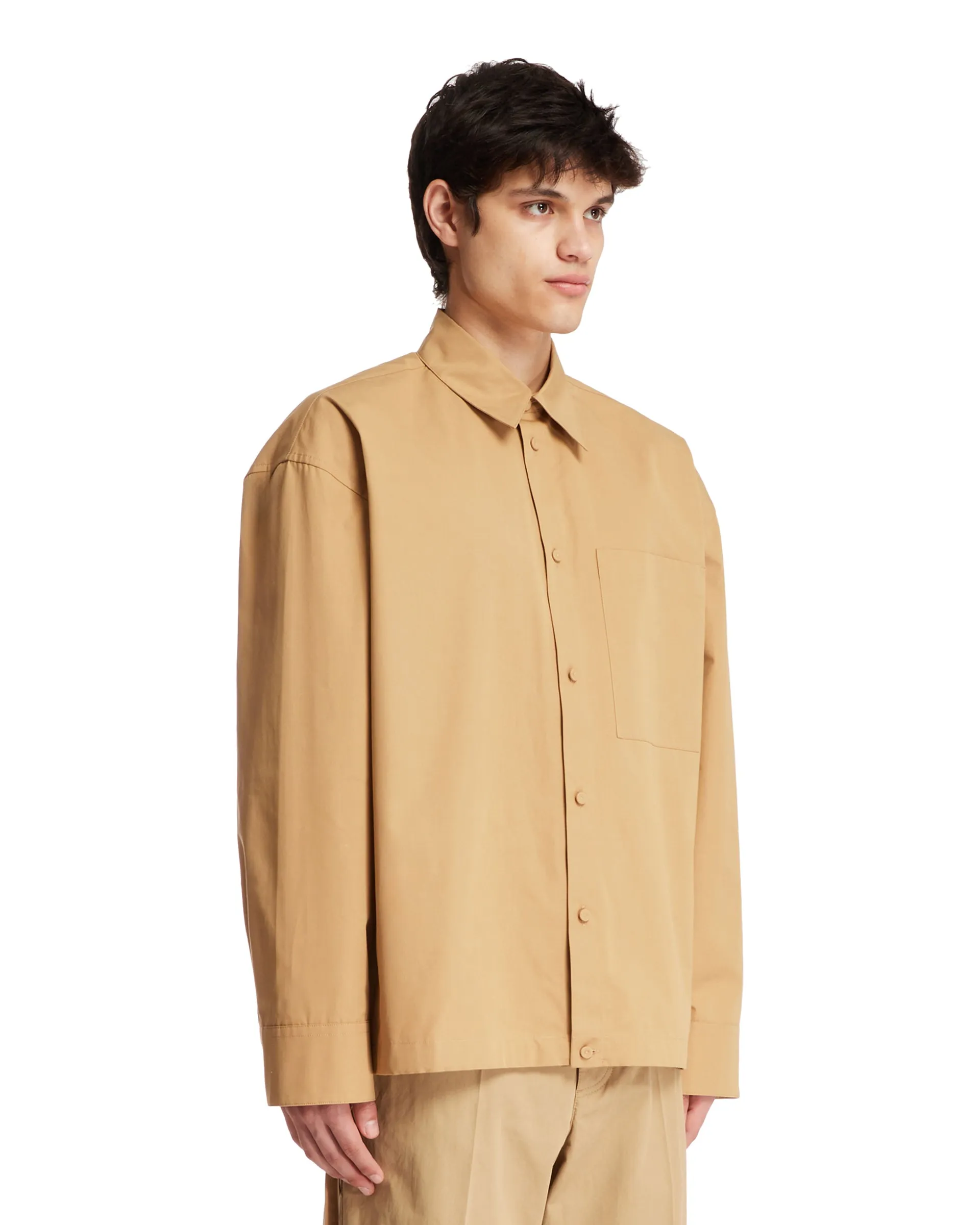 Beige Cotton Shirt