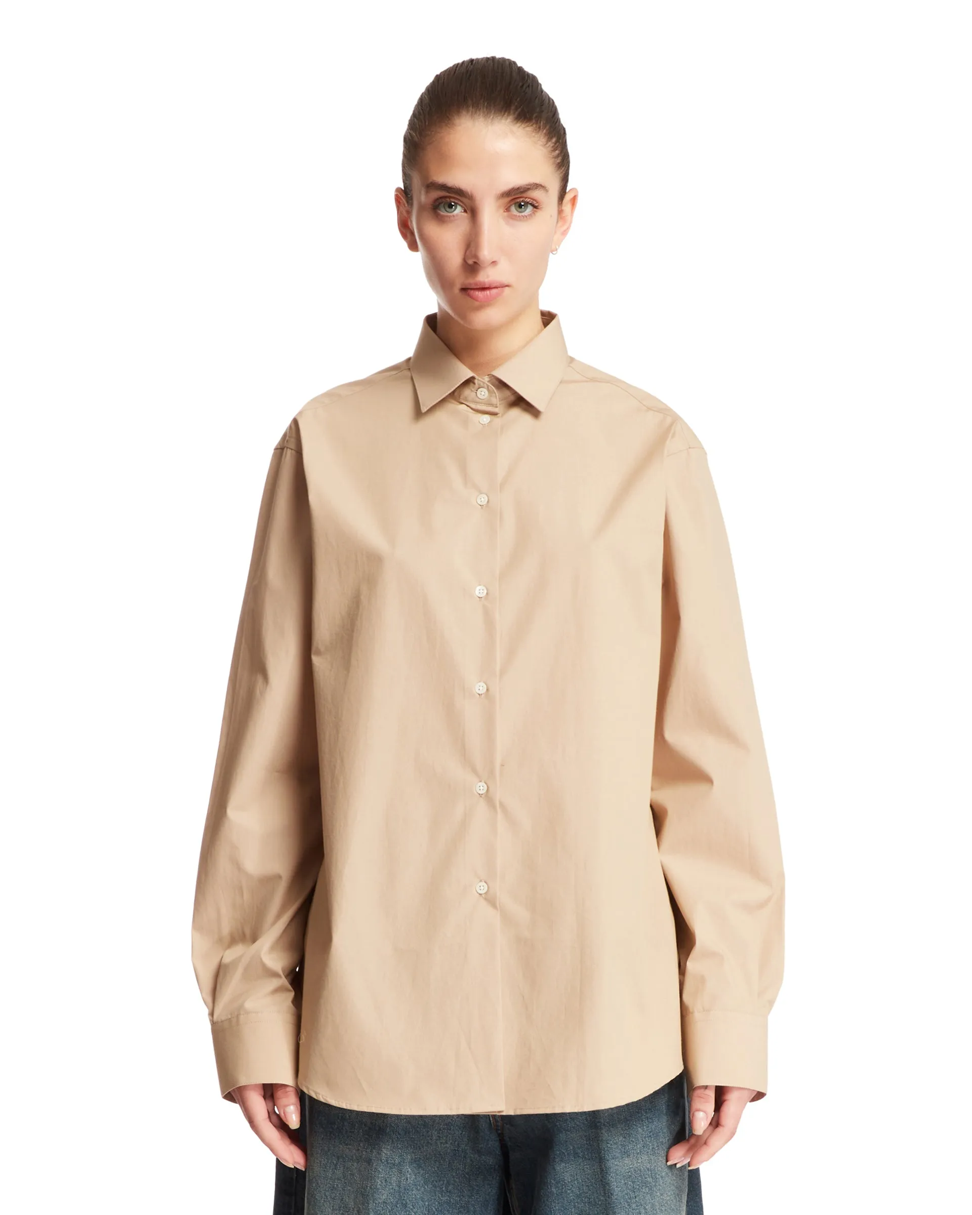 Beige Cotton Shirt