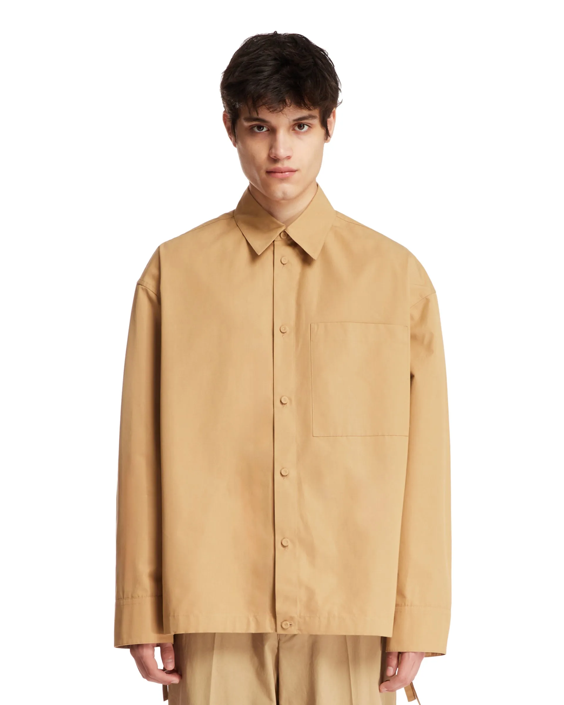 Beige Cotton Shirt