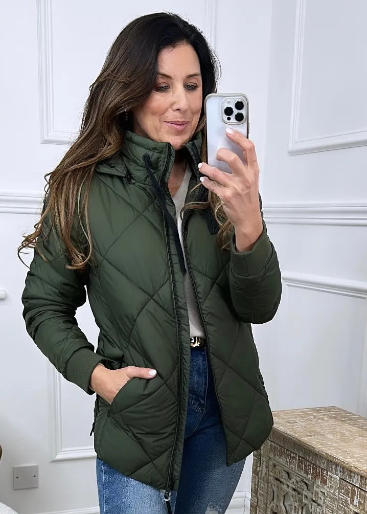 Bente Khaki Padded Jacket