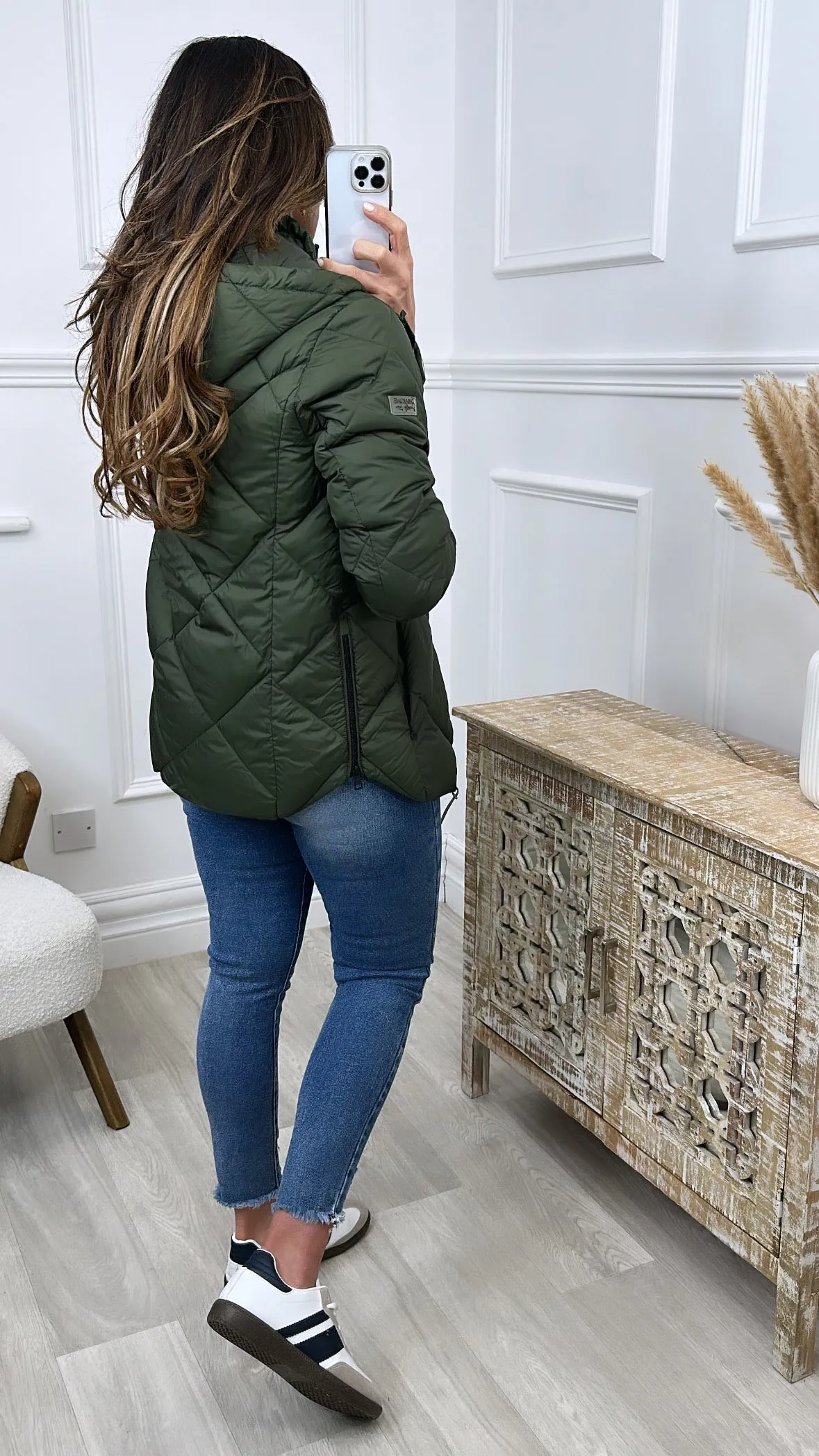 Bente Khaki Padded Jacket