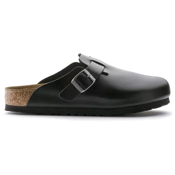 Birkenstock BOSTON LEATHER Black CLOGS