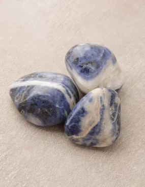 Blue Sodalite Pocket Stones - Set of 3