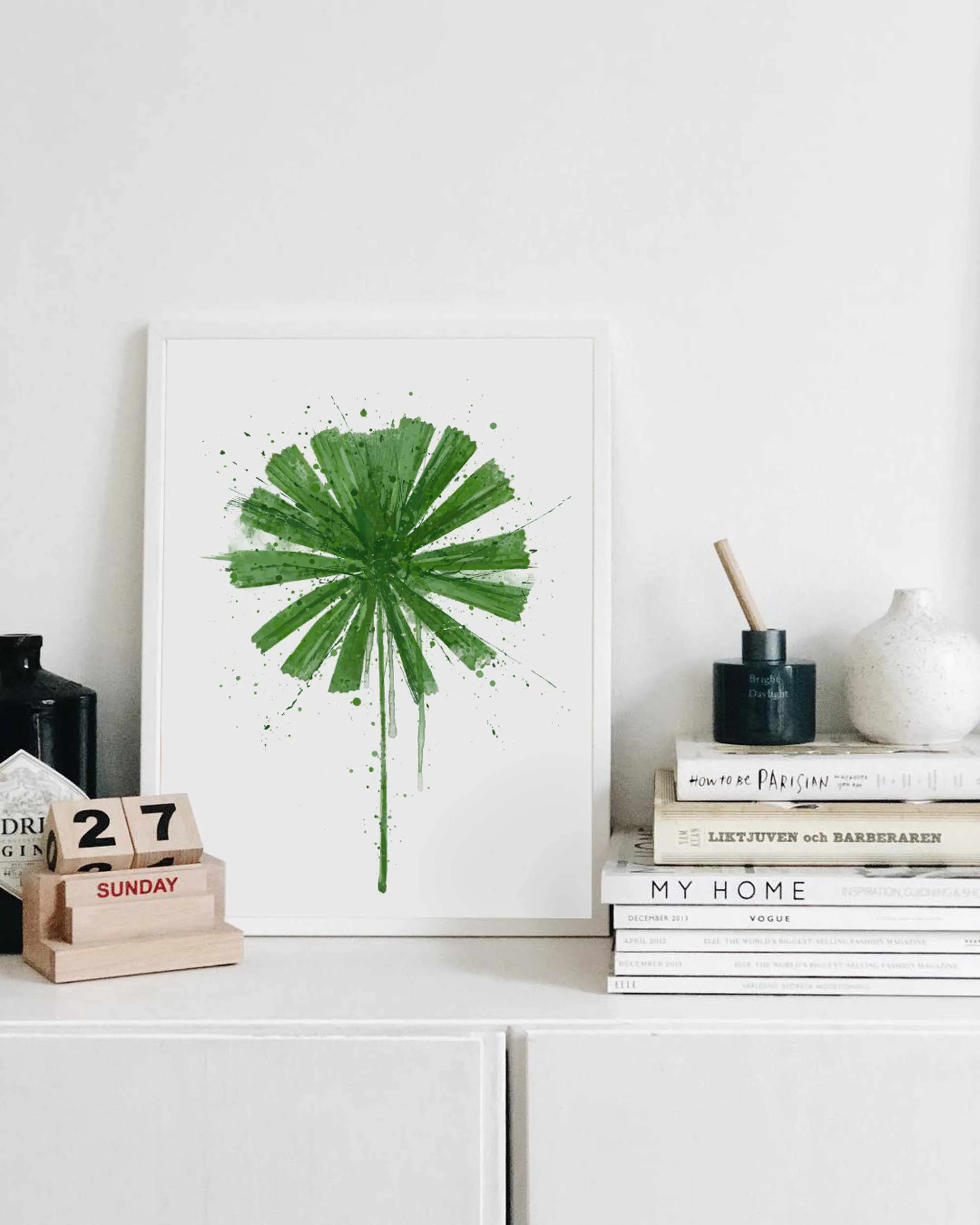 Botanical Wall Art Print ‘Fan Palm’ - Plant Prints, Botanical Art Prints and Botanical Illustrations