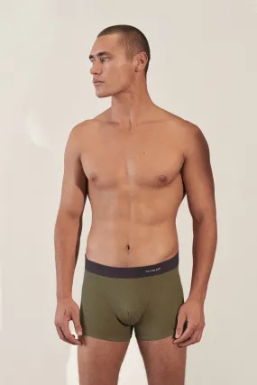 Boxer Brief in Organic Cotton Rib - Moss & Tar