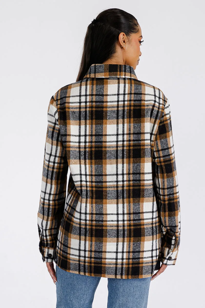 BOYFRIEND OVERSIZED SOFT FLANNEL SHACKET