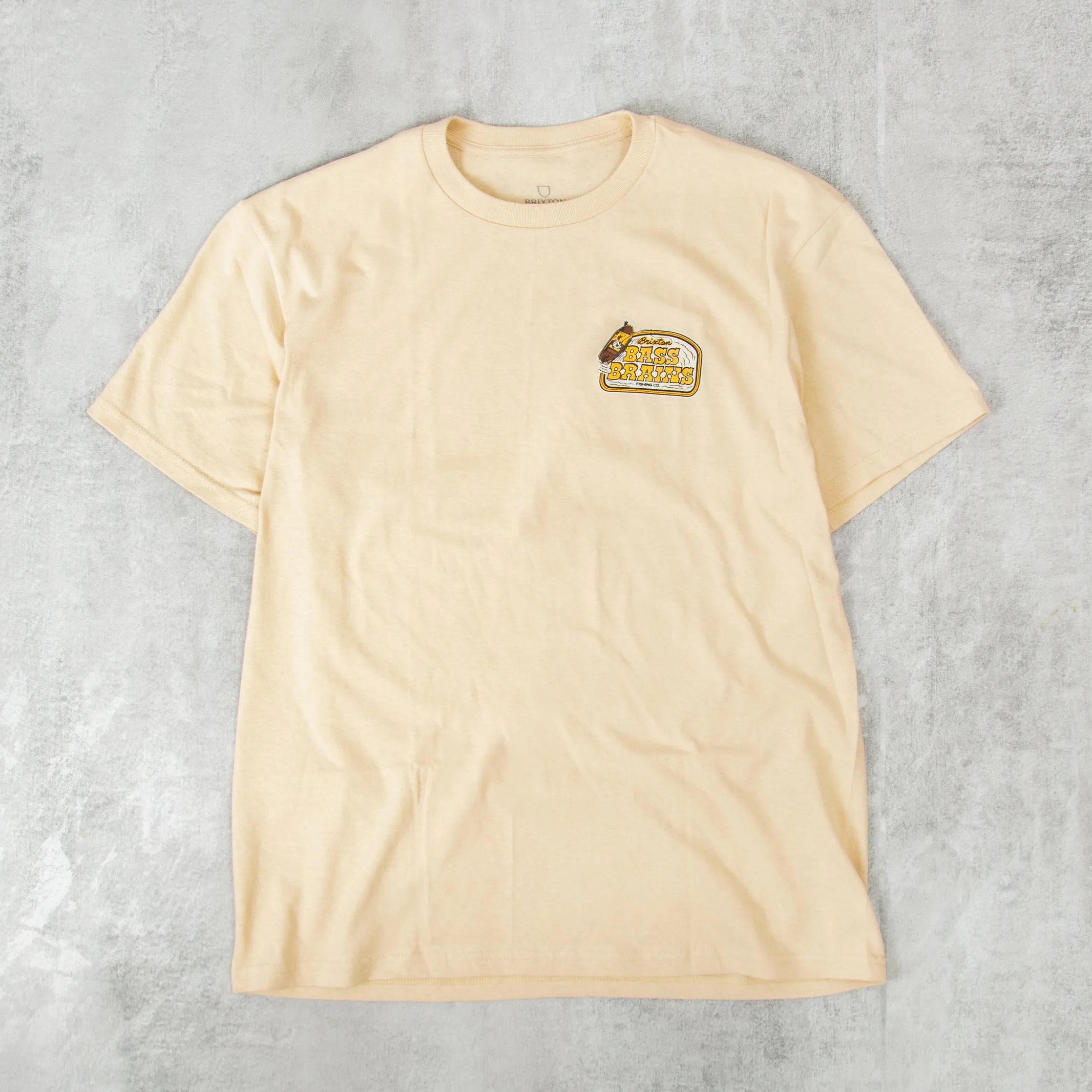 Brixton Bass Brains Boat S/S Tee - Cream