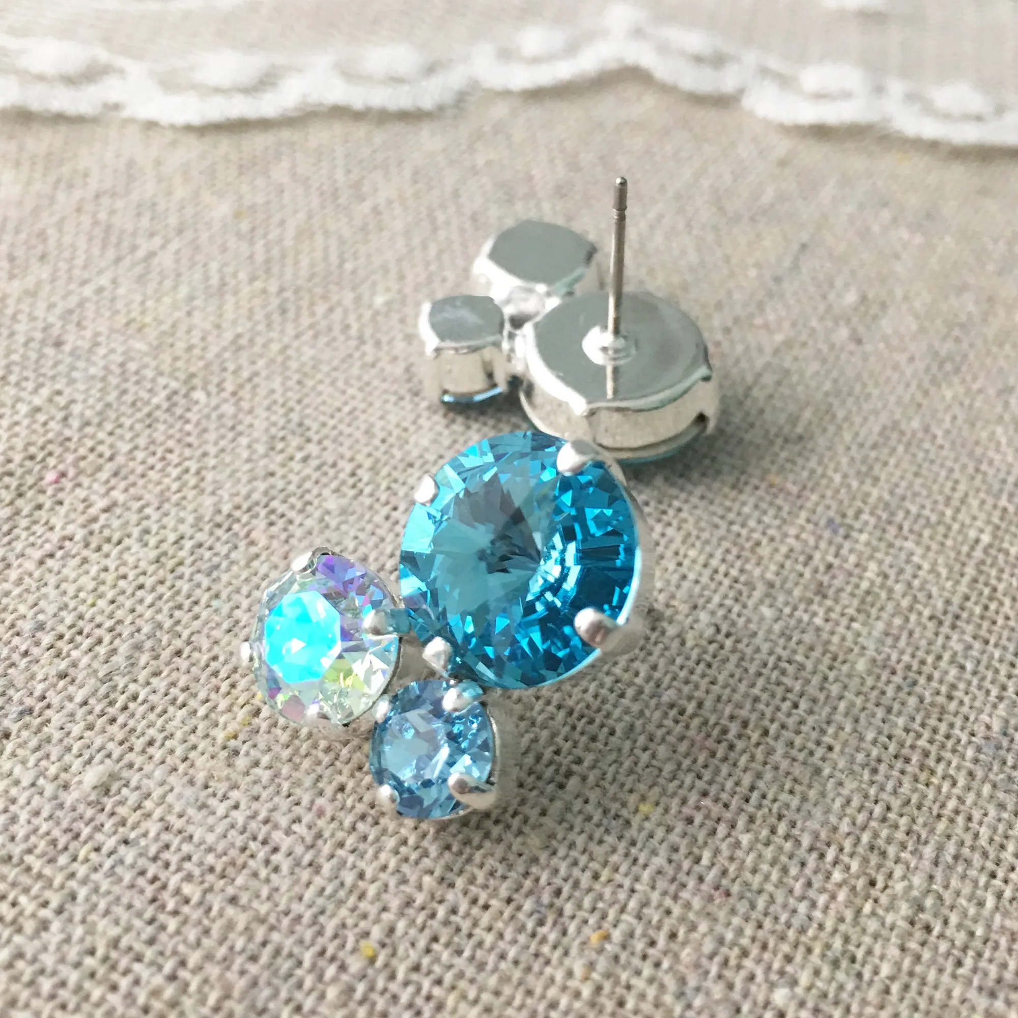 Bubble Cluster Post Earrings