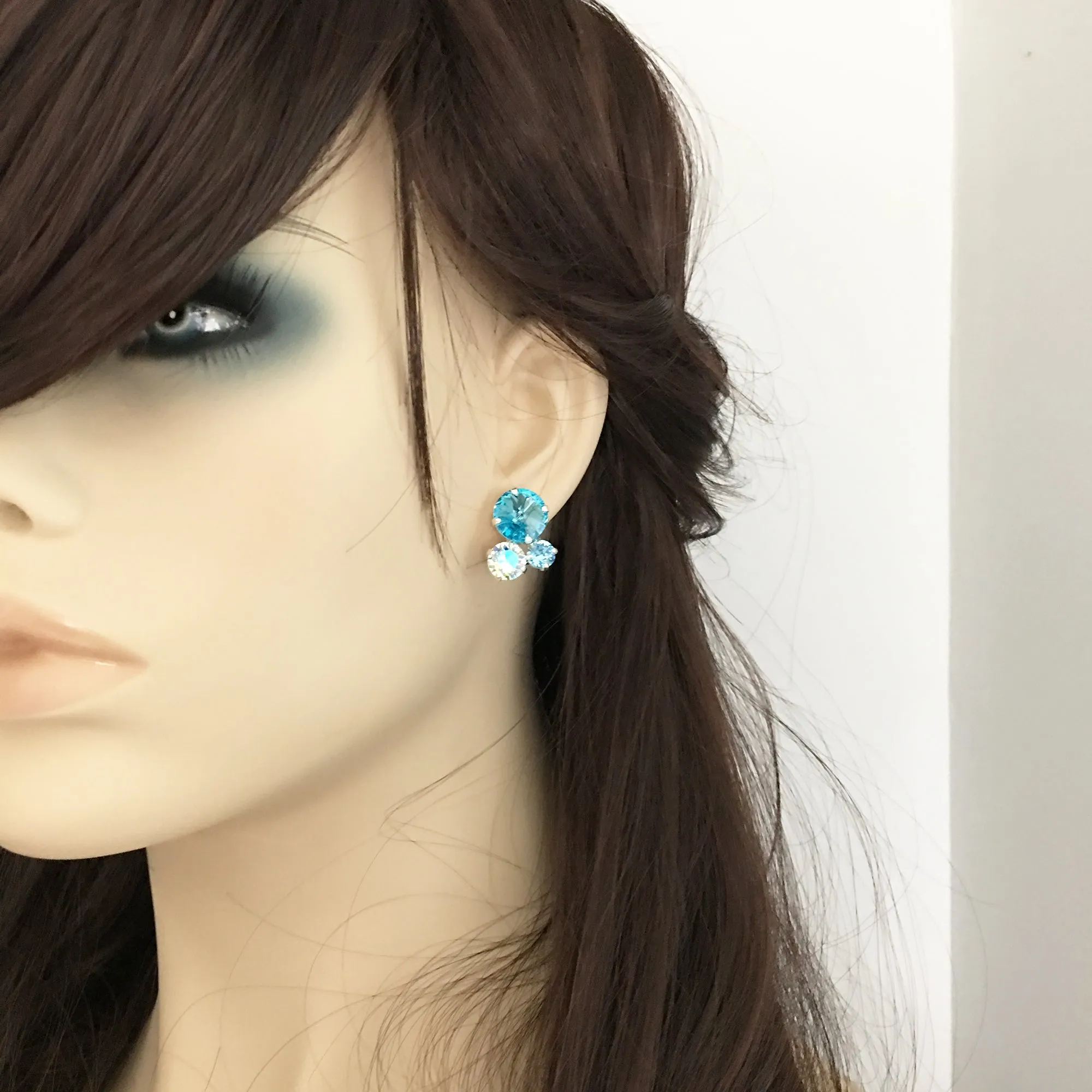 Bubble Cluster Post Earrings