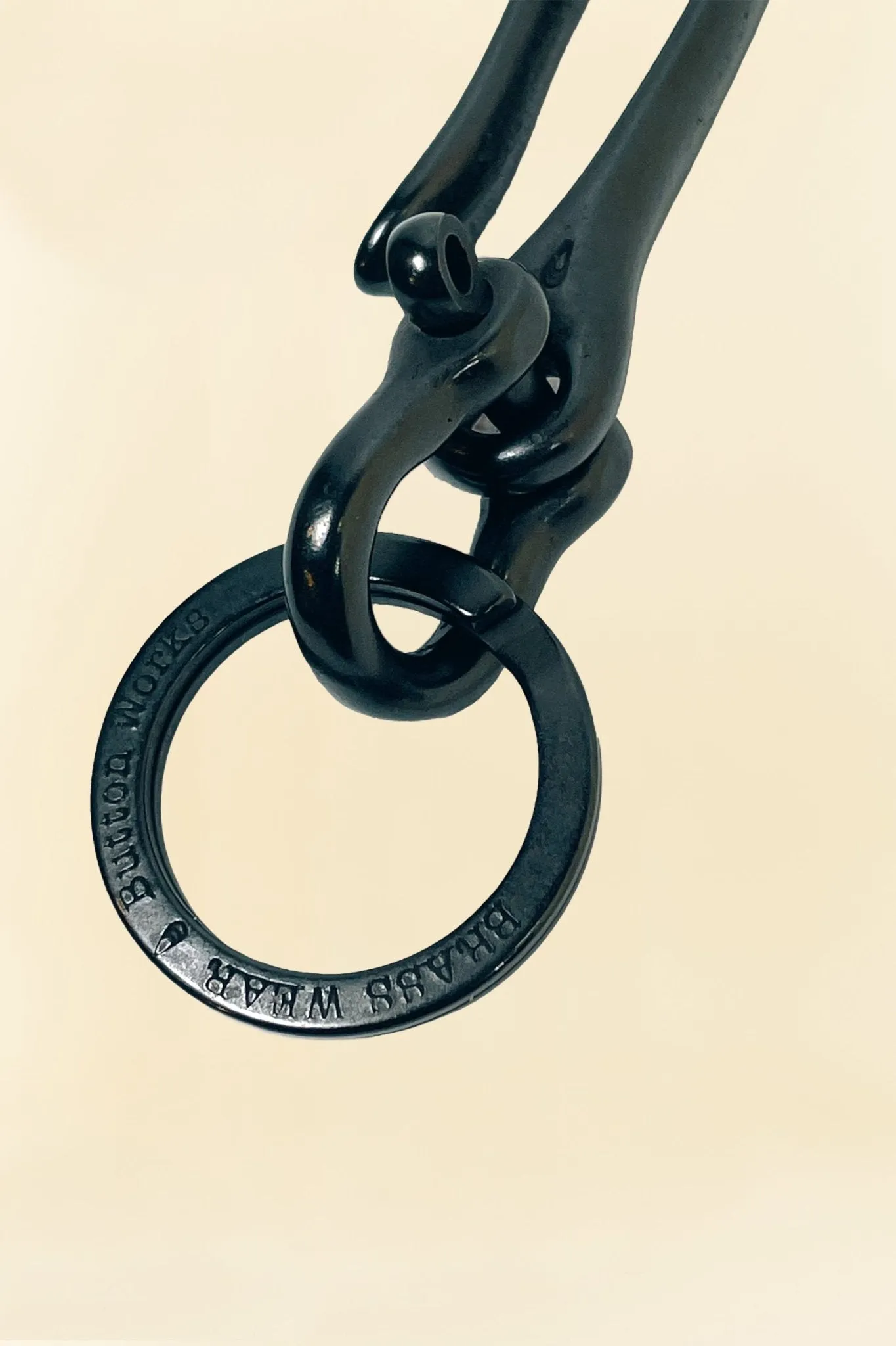 Button Works 'Black Line' Fish Hook Key Holder