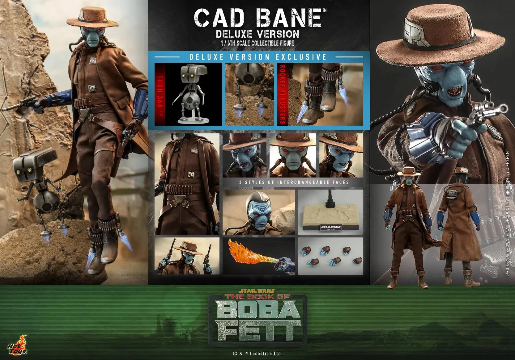 Cad Bane: Star Wars: The Book Of Boba Fett: Deluxe: TMS080