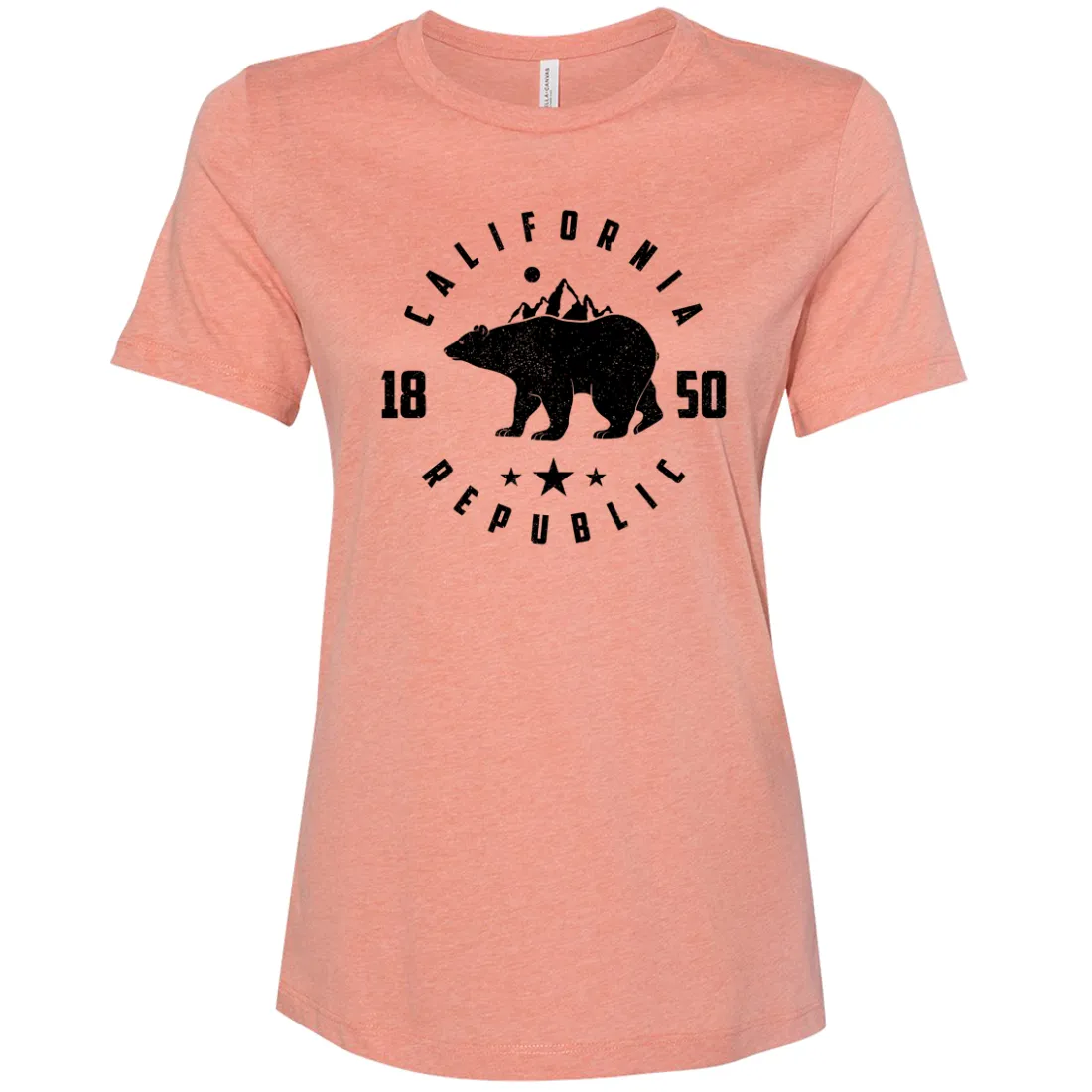 California Republic Mountains Women's Relaxed Jersey Tee