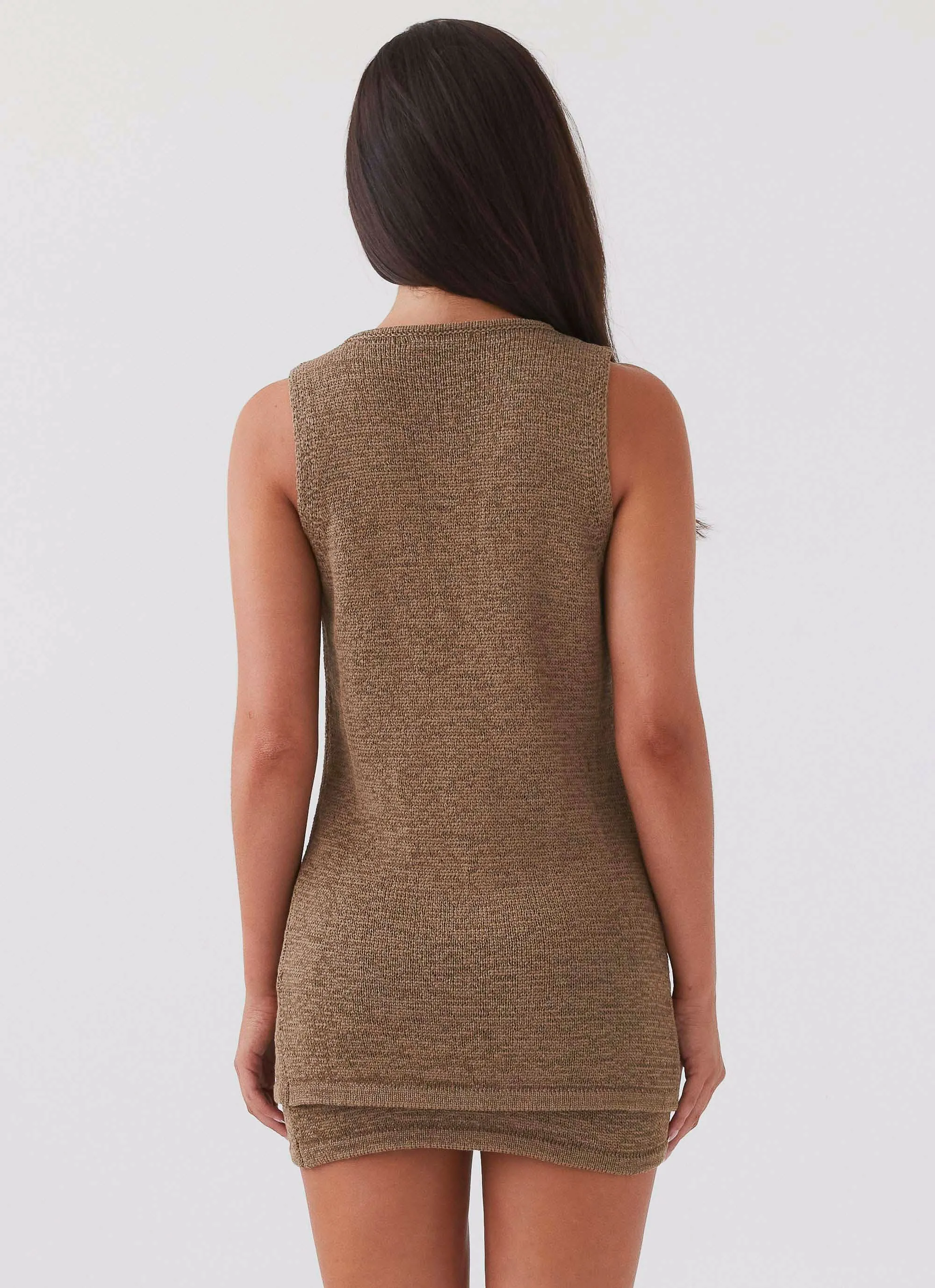 Capri Glow Knit Top - Khaki