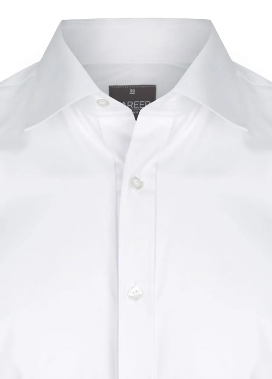 Career Plain Poplin Slim Fit Shirt