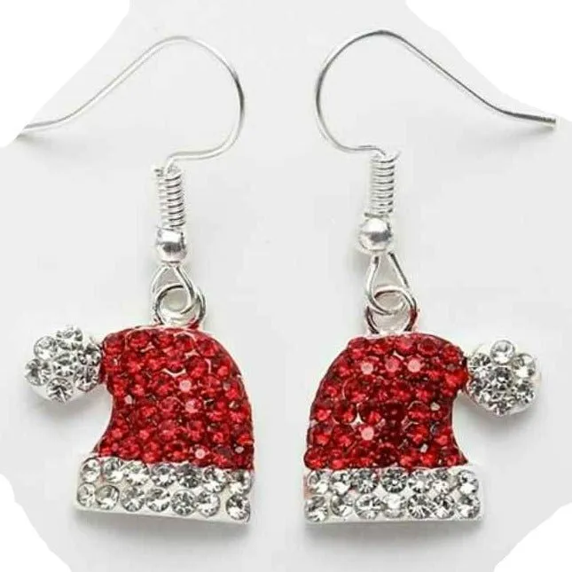 Christmas Santa Hat Earrings