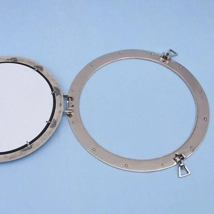 Chrome Porthole Mirror - 20"