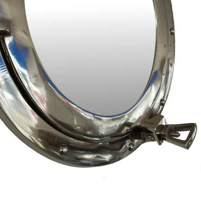 Chrome Porthole Mirror - 20"