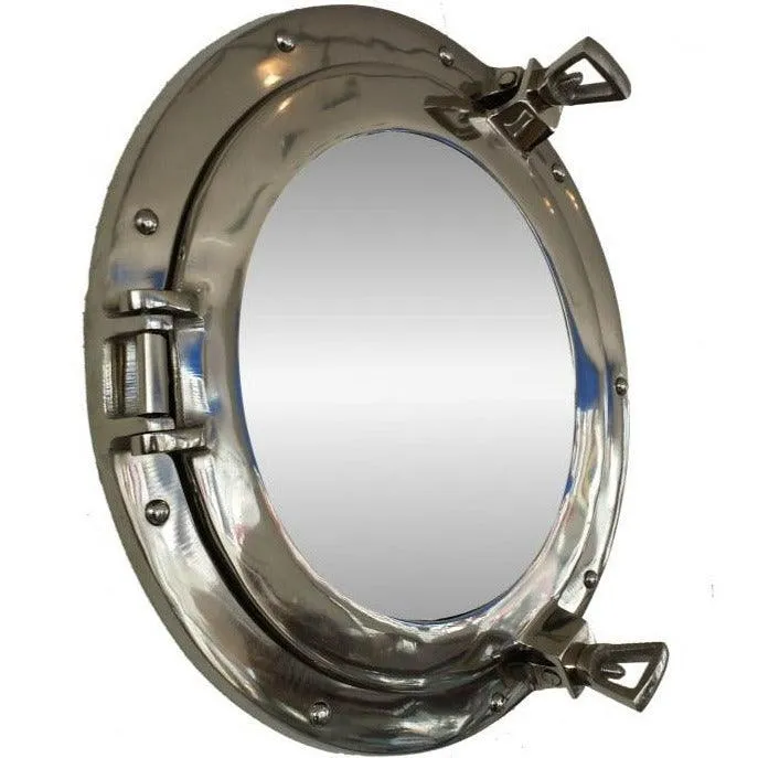 Chrome Porthole Mirror - 20"