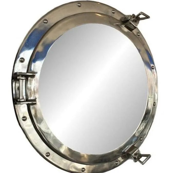 Chrome Porthole Mirror - 20"